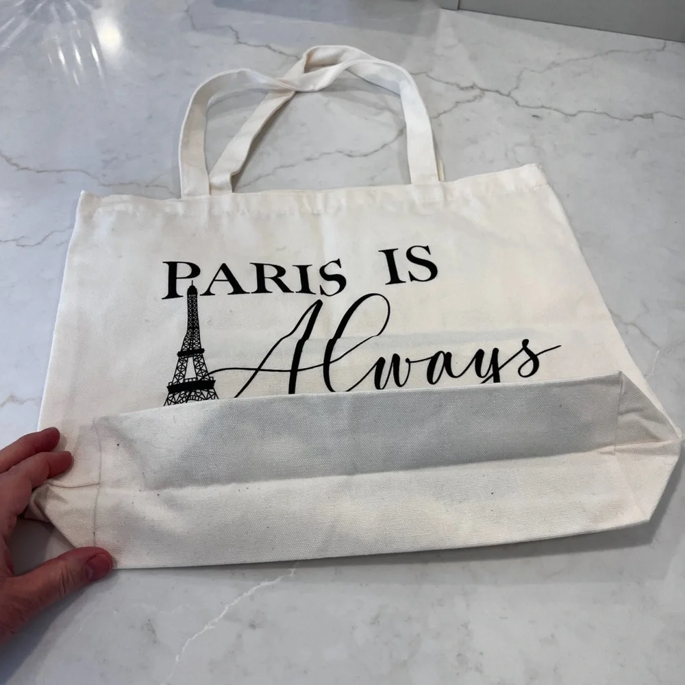 Paris Is Always a Good Idea Canvas Tote - Picture 3 of 3